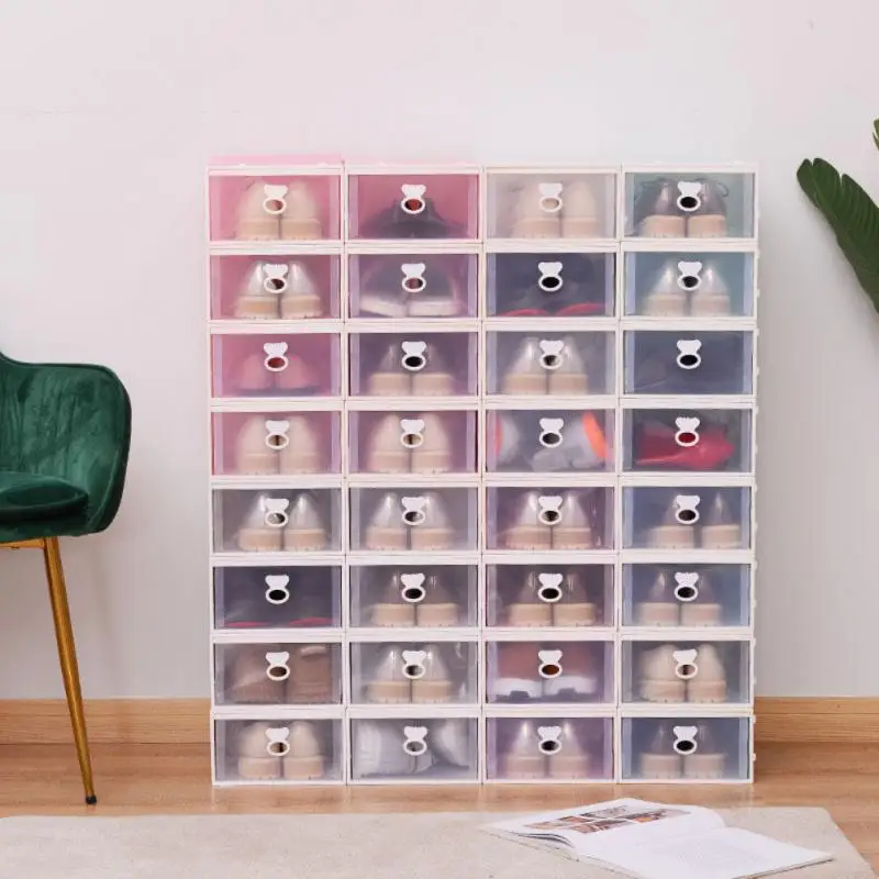 

Dust-proof Drawer Shoe Box Moisture-proof Transparent Combined Shoe Cabinet Environmentally Friendly Drawer-type Storage Basket