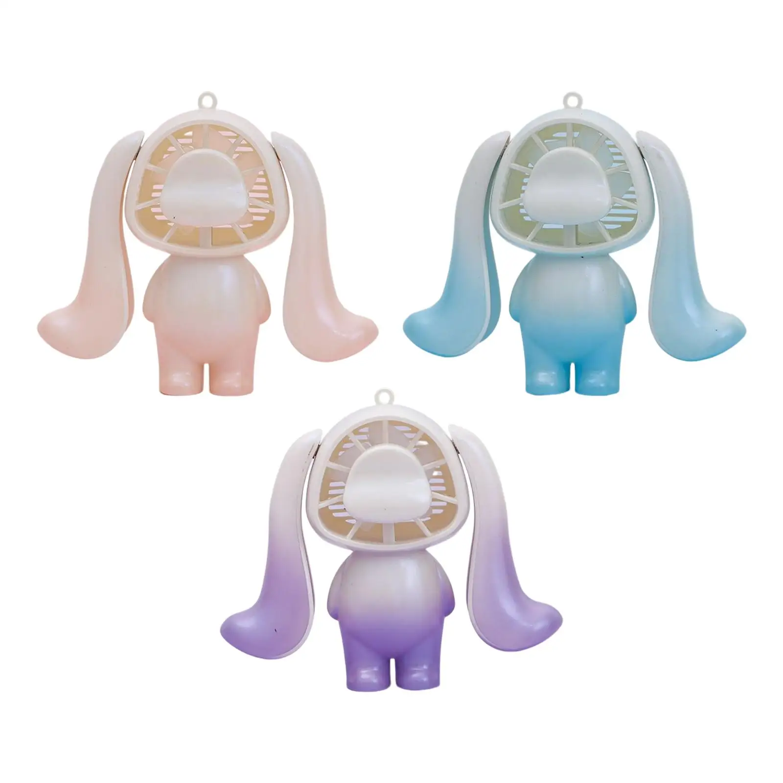 

Настольный вентилятор с кроличьими ушками, креативный подвесной 3-скоростной USB-вентилятор для путешествий, дома и улицы, летний