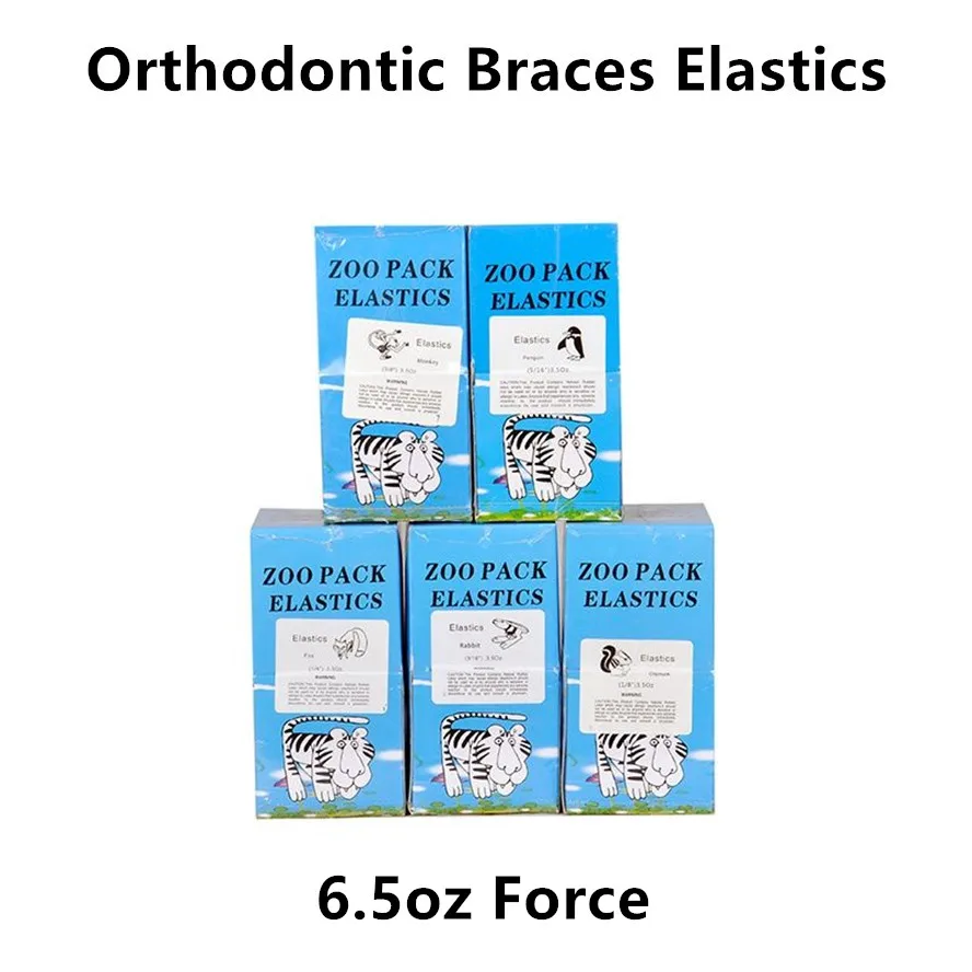 

2000Pcs ZOO Pack Dental Elastics Latex Rubber Bands Braces Elastic Ligature Ties 6.5oz 1/8 3/16 1/4 5/16 3/8