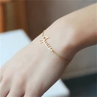 custom name women fashion stainless steel bracelets personalise bracelet exquisite jewelry gift for friend pulsera personalizada
