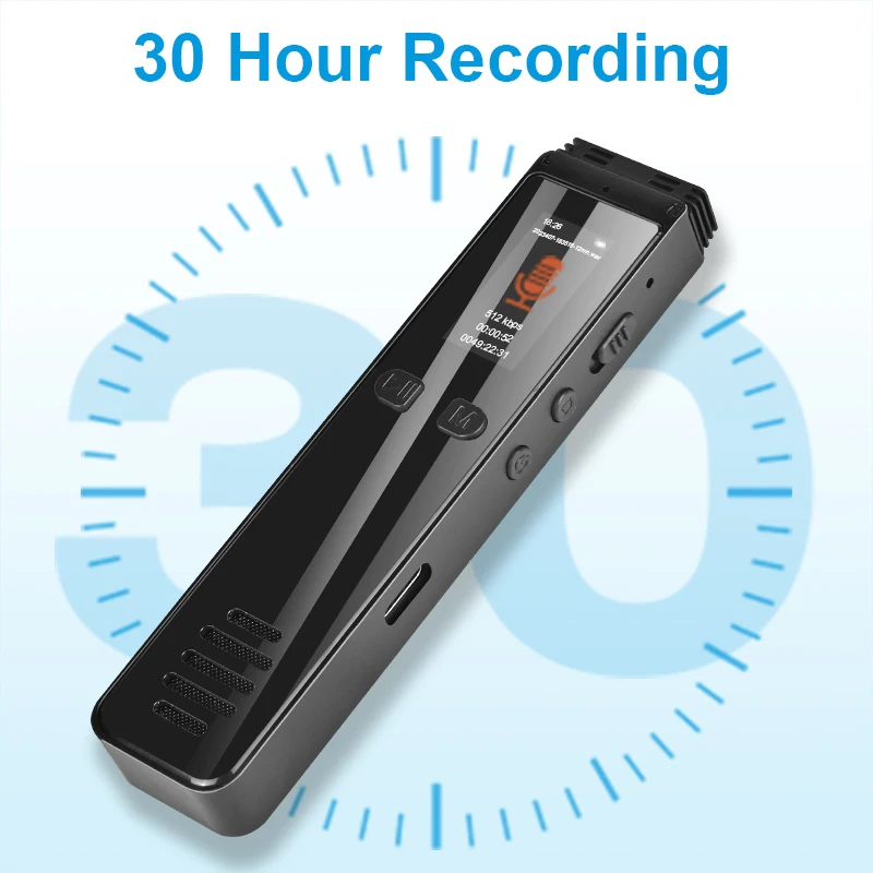 

64GB Voice Recorder Savetek Audio Voice Activated 32GB USB Pen Bluetooth Phone Call Recording A Key Fast REC 3072Kbps Mp3 Play