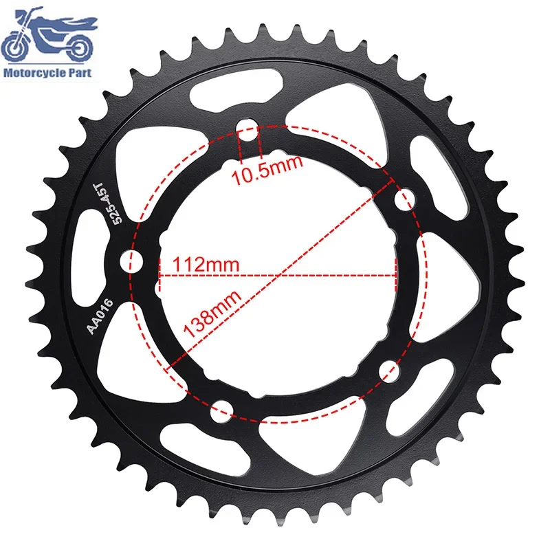 Задняя звездочка 41T 45T 47T из карбюрированной стали для YAMAHA YZF-R1 YZF R1 15-22 900 Nikken MT-09 MT09