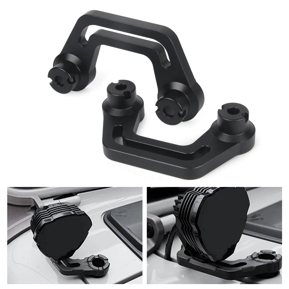 

1 Pair Light Mounting Brackets for 2018-2022 Jeep Wrangler JLJLU 2020 2021 2022 Gladiator JT A-Pillar Windshield Light Mount