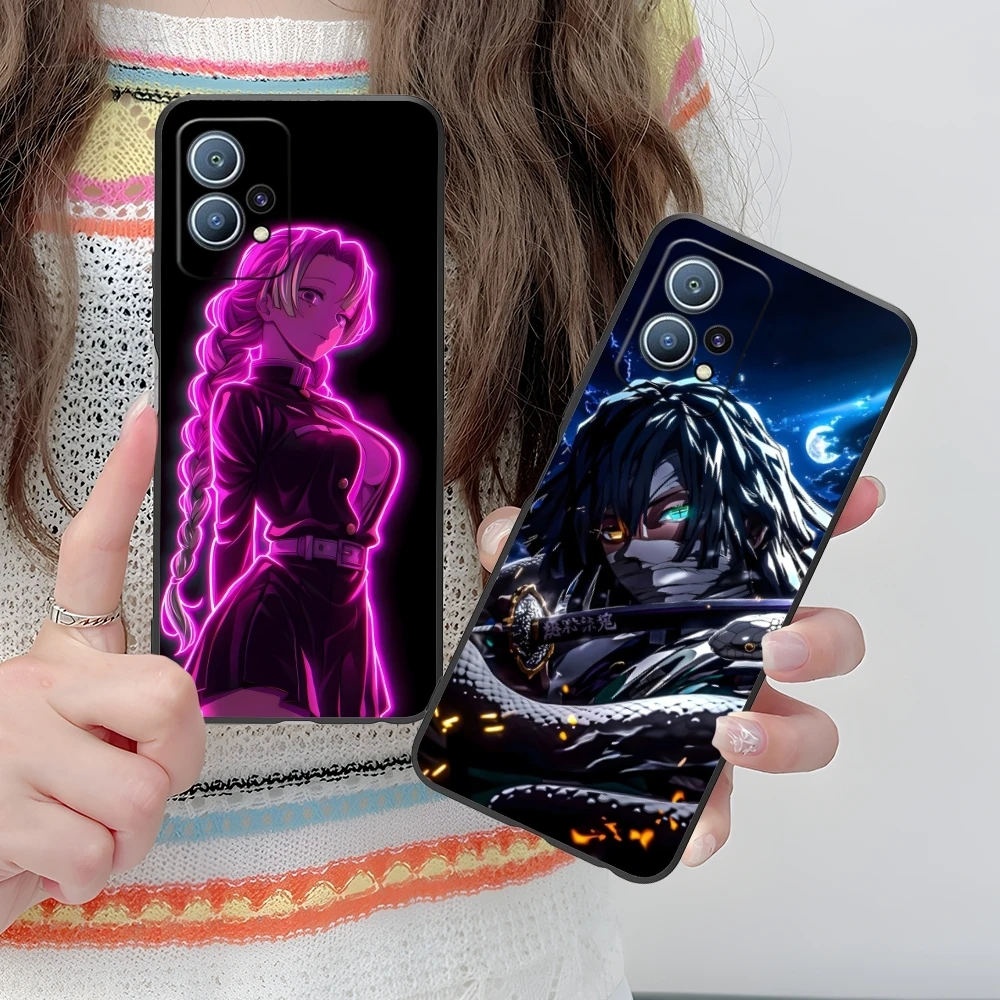 Цветной неоновый чехол для мобильного телефона Demon Slayer Huawei P60 P50 P40 P30 P20 P10 P9 P8 Pro Lite