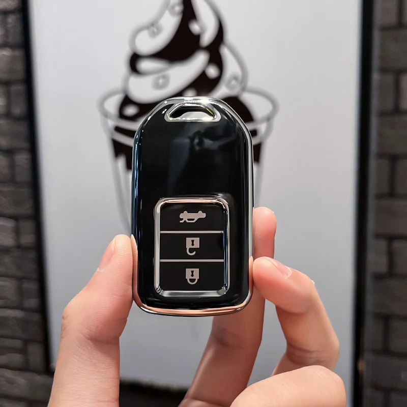 

Чехол-держатель для автомобильных ключей из ТПУ, мягкий чехол для дистанционного управления для Honda Accord 10-го поколения Civic Accord Crown XRV CRV VEZEL BREEZE Crider