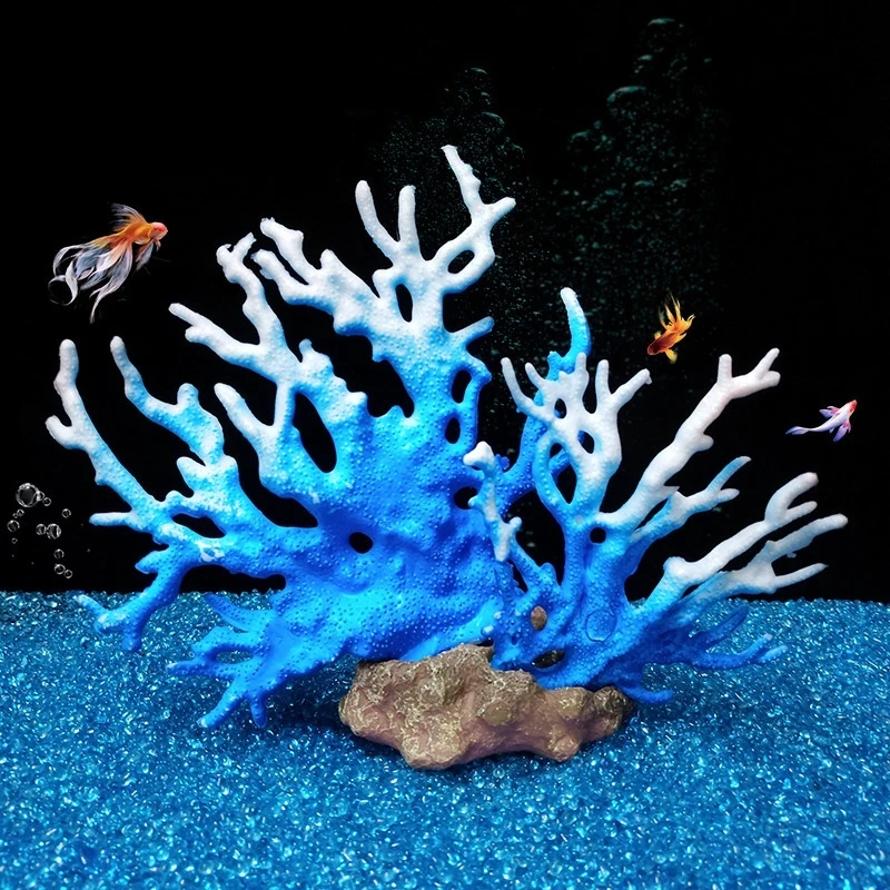 

Aquarium Decor Fish Tank Ornament Luminous Imitated coral Simulated coral Urchin Coral Furnishing Articles aquarium accessories