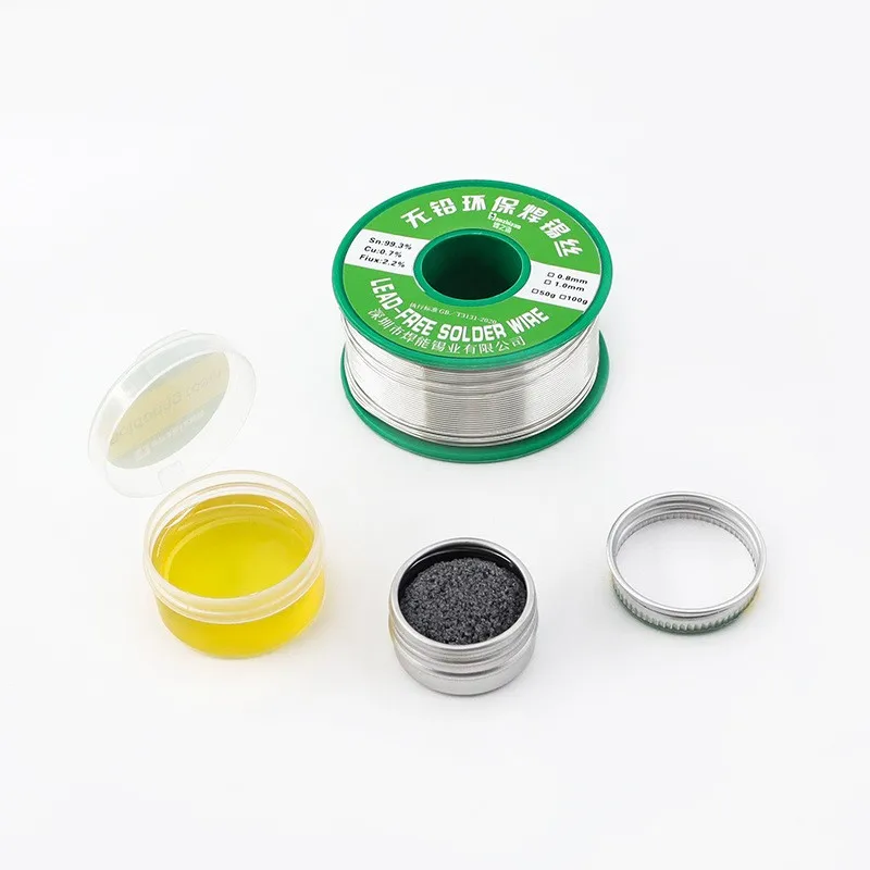 0 8 мм бессвинцовая паяльная проволока 3 в 1 комплект 50 г канифольная экологически