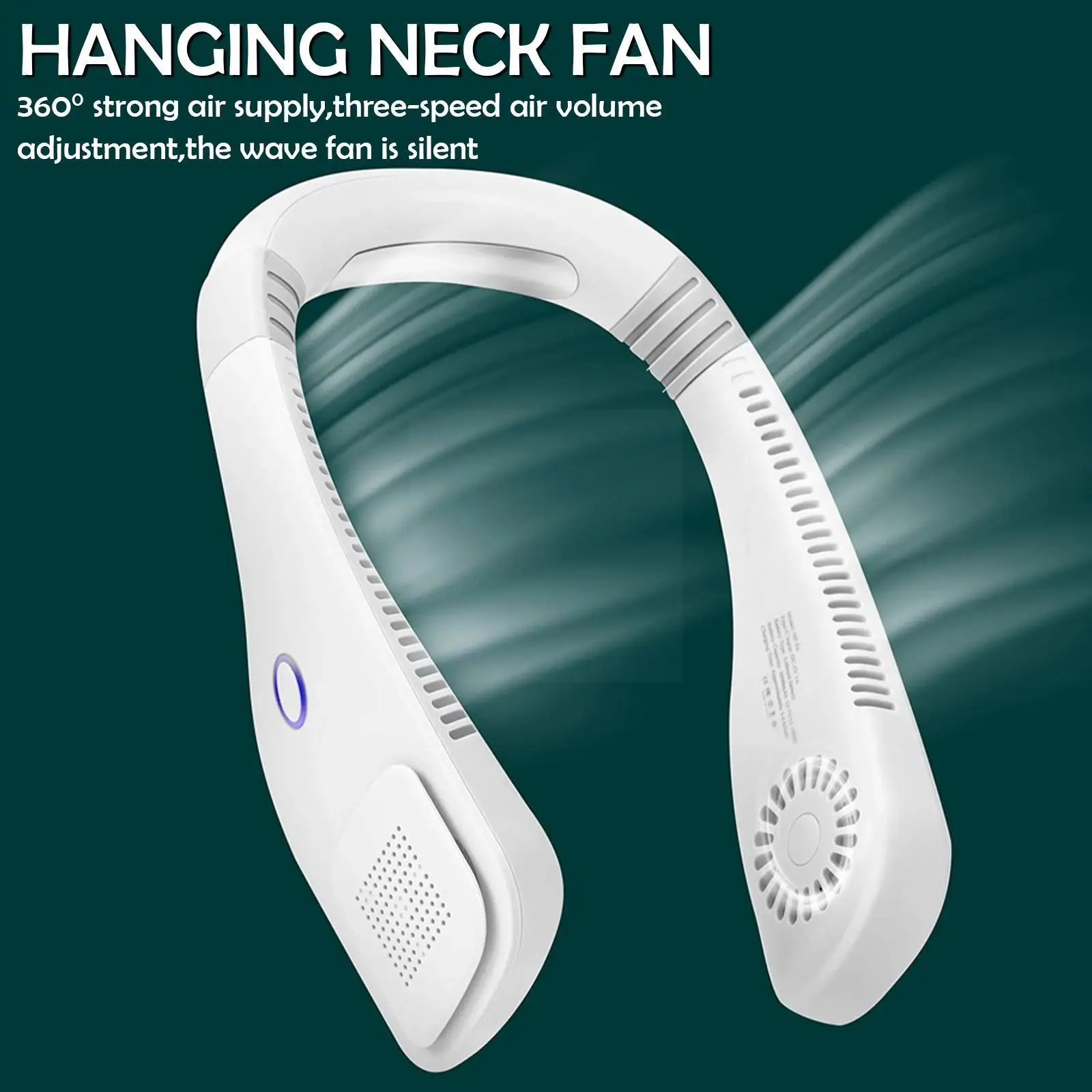 

Портативный подвесной шейный вентилятор, мини электрический беспроводной вентилятор, Usb перезаряжаемые безлопастные бесшумные вентилятор...