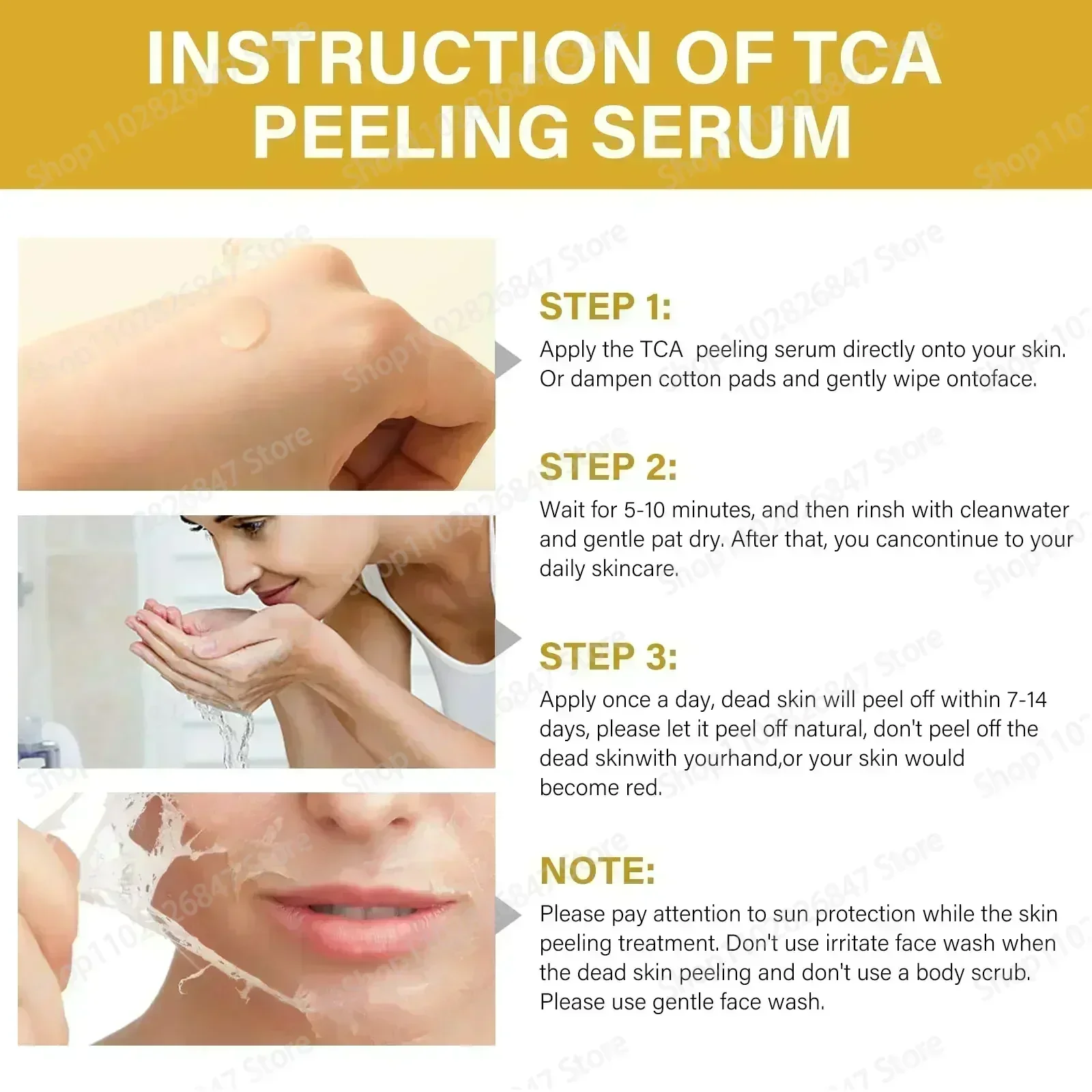 02Высокое качество 50% химический отшелушивающий пилинг Tca Peel Acid Skin Superforce