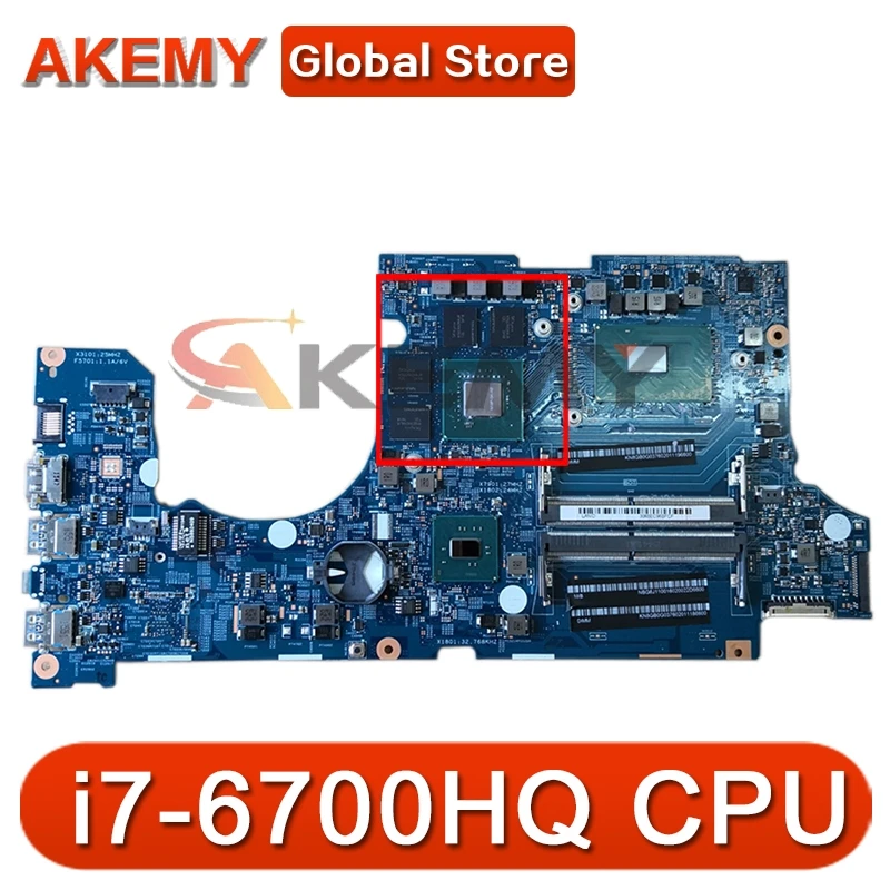 

Akemy laptop Motherboard For ACER Aspire VN7-592 i7-6700HQ Mainboard 15292-1 SR2FQ N16P-GX-A2 DDR4