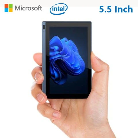 2023 Pocket Mini PC Windows 11 Box Desktop Industrial Computer 5.5 " Touch Screen Intel J4125 8GB RAM 128GB WiFi 6.0 BT5.2 RJ45