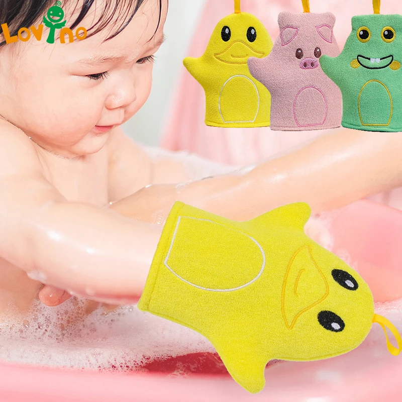 

Детские перчатки для купания, детское полотенце для чистки, щетка, милое мультяшное полотенце для ванны, Детские аксессуары для ванны, мягка...