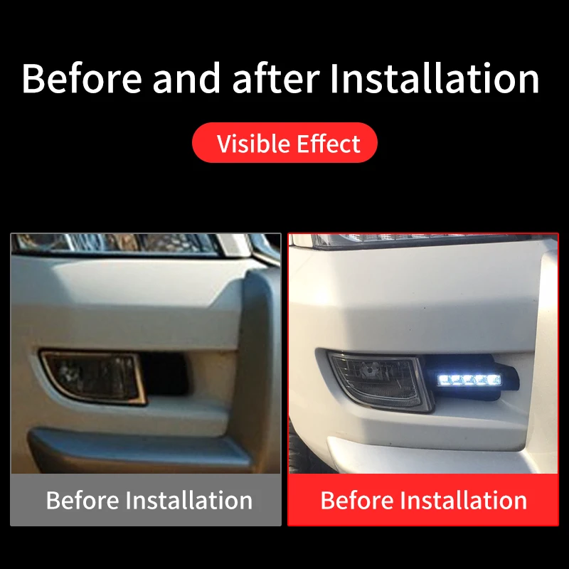 Автомобильные светодиодные дневные ходовые огни модифицированные для Toyota Land