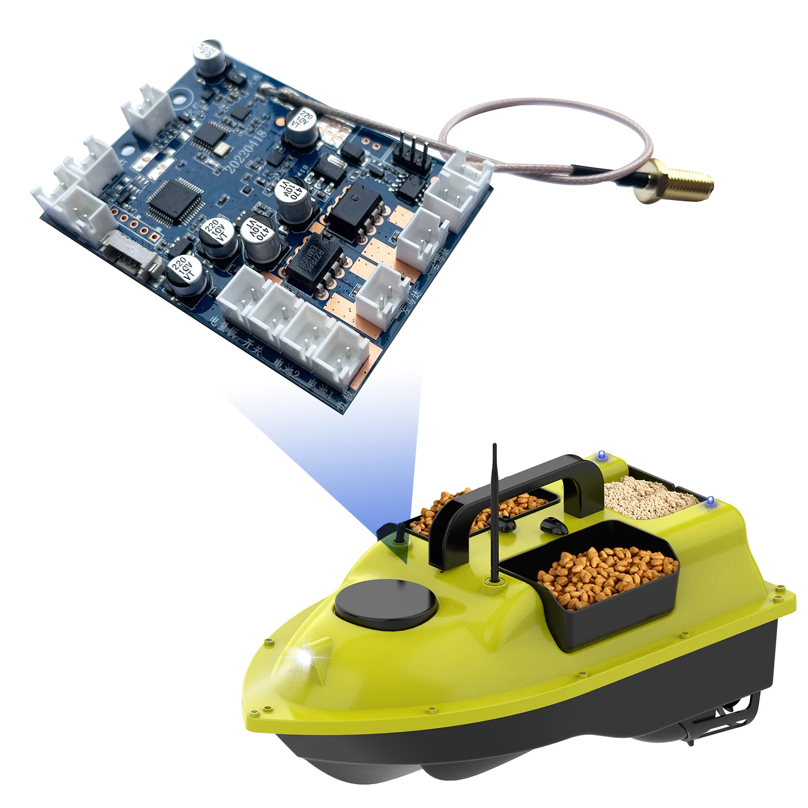 

Main Board for 16 Point GPS RC Remote Control Fishing Bait Boat Mainboard Replacement Accessories Fishing Equipment