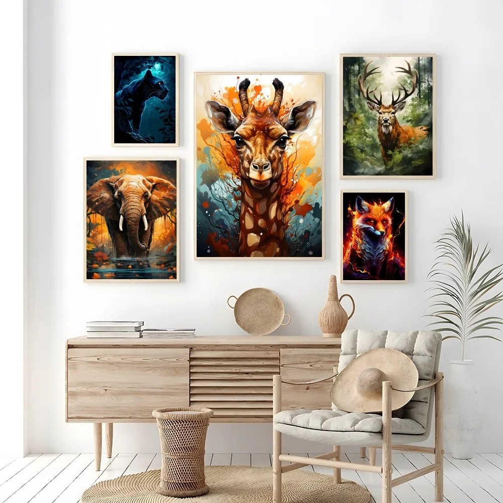 

Самоклеящаяся картина-постер «Дикие животные»