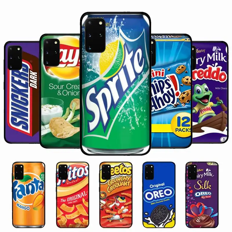 

Chocolate Biscuit Milk Drink Phone Case for Samsung S10 21 20 9 8 plus lite S20 UlTRA 7edge