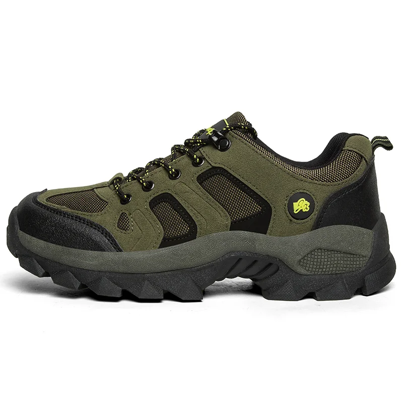 New Arrival Leather Hiking Shoes Wear-resistant Outdoor Sport Men Shoes Lace-Up Mens Climbing Trekking Hunting Sneakers