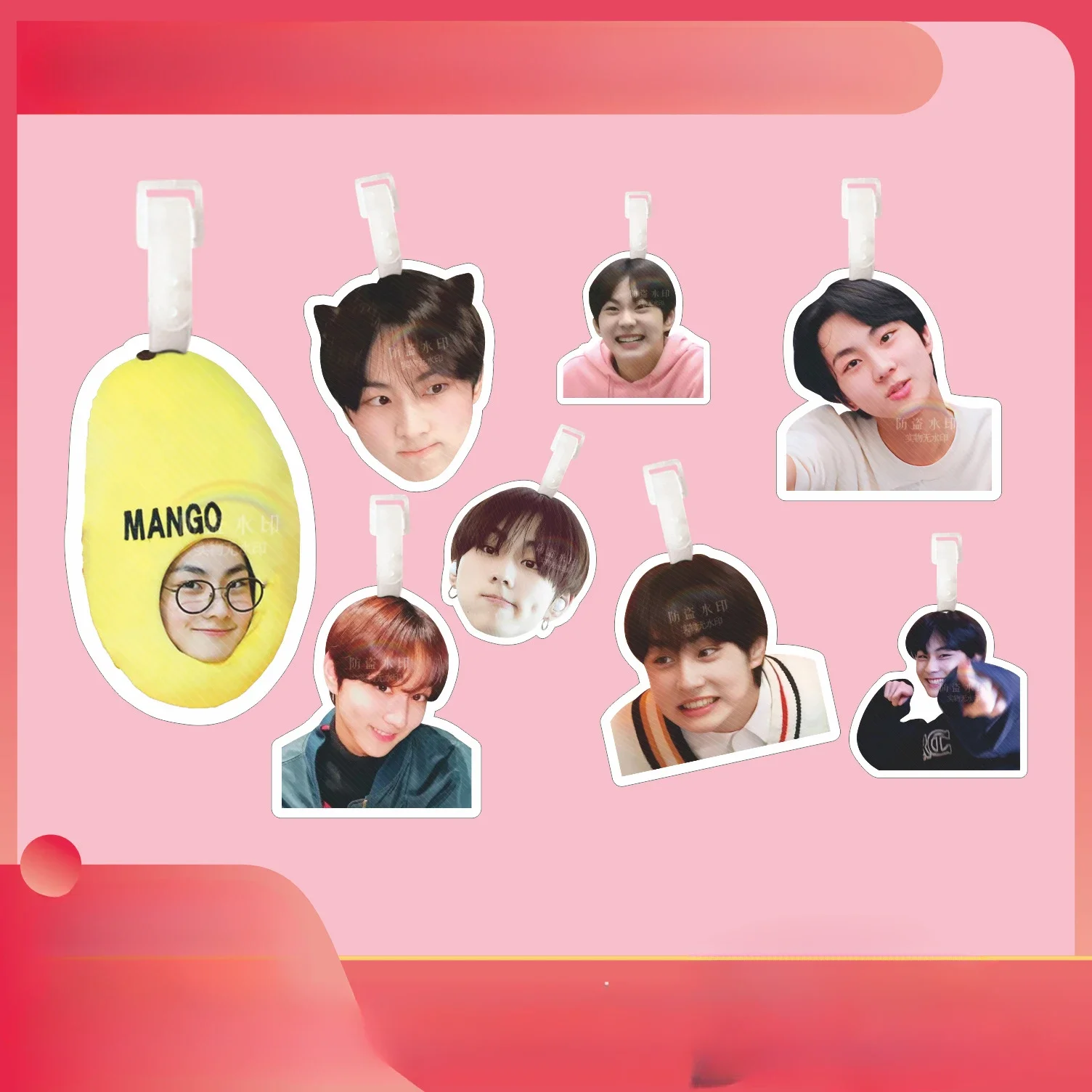 Корейская группа для мальчиков ДЖУНГВАН багажная бирка подвеска на рюкзак