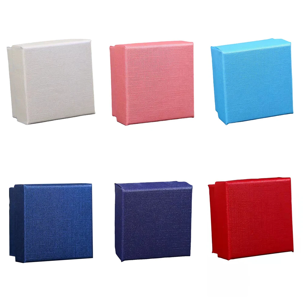 

24pcs Small Travel Accessories Jewelry Organizer Box 4x4cm Girls Jewelry Rings Necklace Storage Case Jewellery Tray For Women