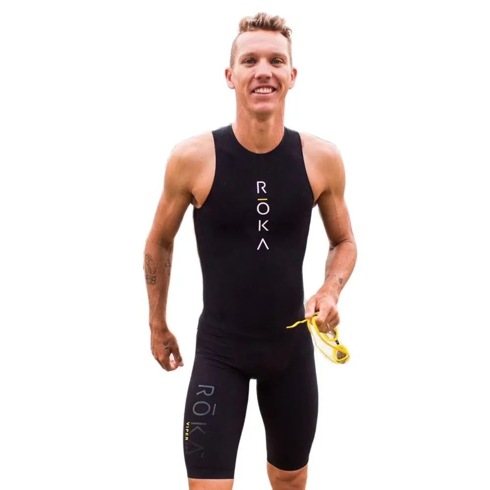 Мужское триатлоновое боди Roka, черное триатлоновое Боди без рукавов, спортивная одежда для плавания и бега, 2022