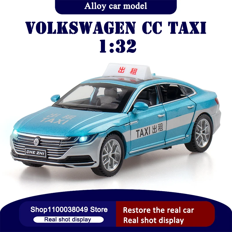 

Литая модель автомобиля в масштабе 1:32 LAVIDA Taxi, автомобиль из сплава, детские игрушки