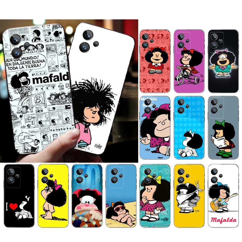 

Phone Case for OPPO Realme GT 2 Pro X2 Pro XT C25S 9 8 7 6 Pro 6i GT Master C3 C21 C21Y C11 X3 SuperZoom Mafalda