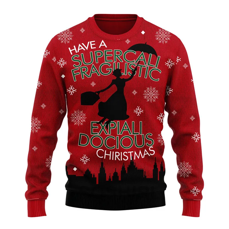 Мужской флисовый свитшот с круглым вырезом в стиле Харадзюку |