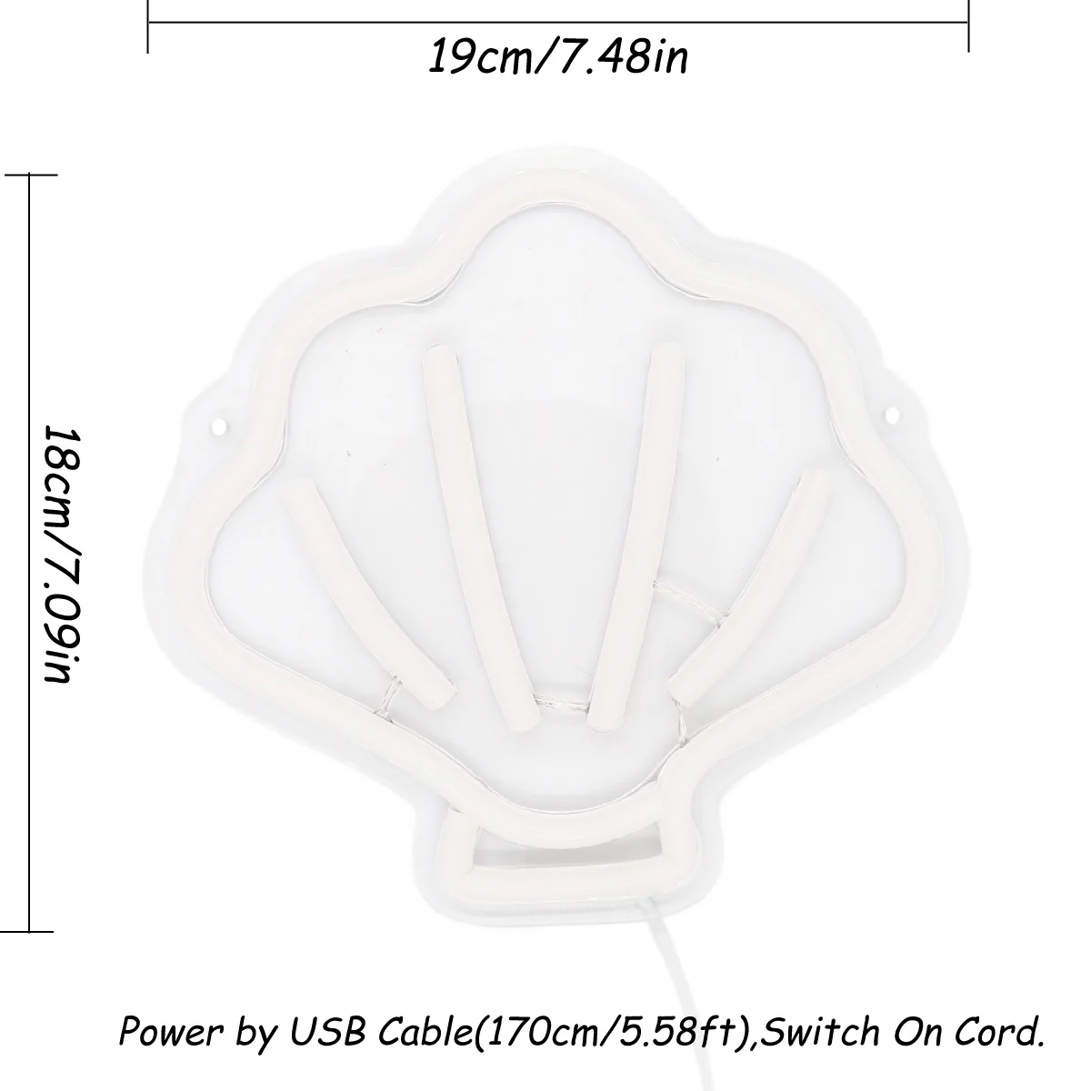 Рисунок 2 - белая раковина, искусство на стену