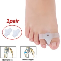 delysia king 1 pair gel foot fingers thumb valgus protector silicone toe separator bunion adjuster hallux guard feet care