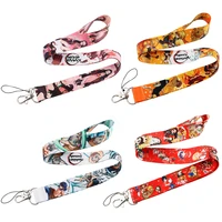 cb1384 demon slayer cute japanese style lanyards for key id card gym cell phone strap usb badge holder rope girls phone charms