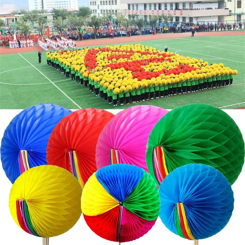 

Party Supplies Tissue Paper Flower DIY Hanging Balls Party Paper Crafts Handspring Flower Balls Wedding Paper Fan