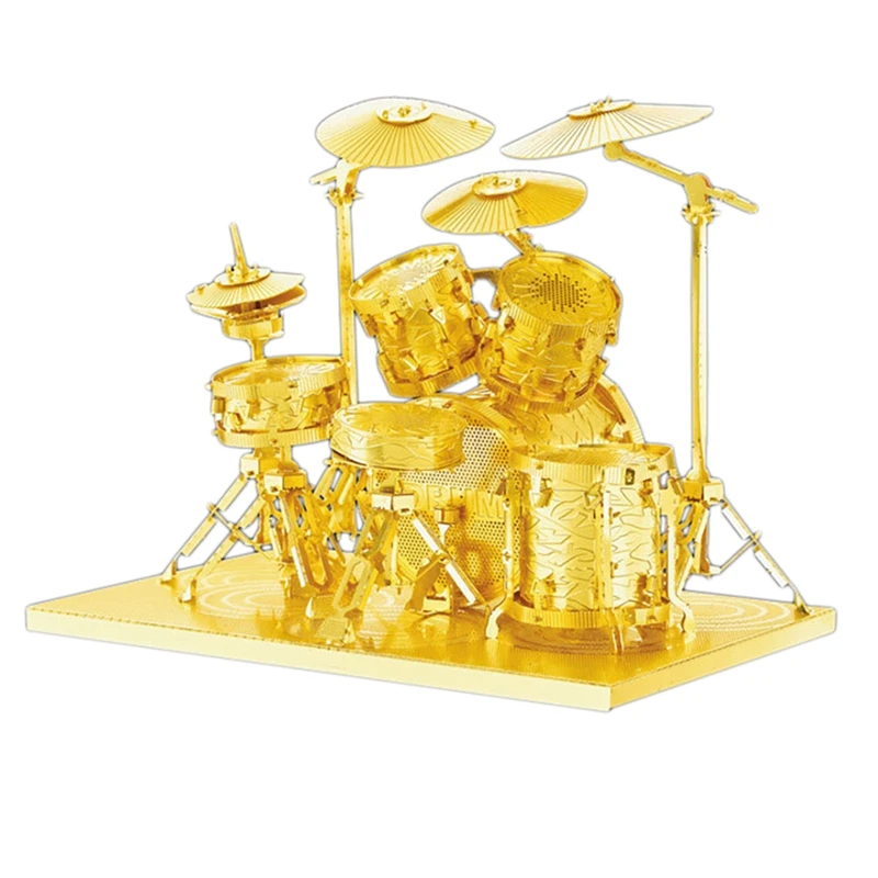 

3D Metal Assembly Kit Model DIY Building Blocks Drum Decoration Teenage Educational Toys Children's Birthday Gift Toy