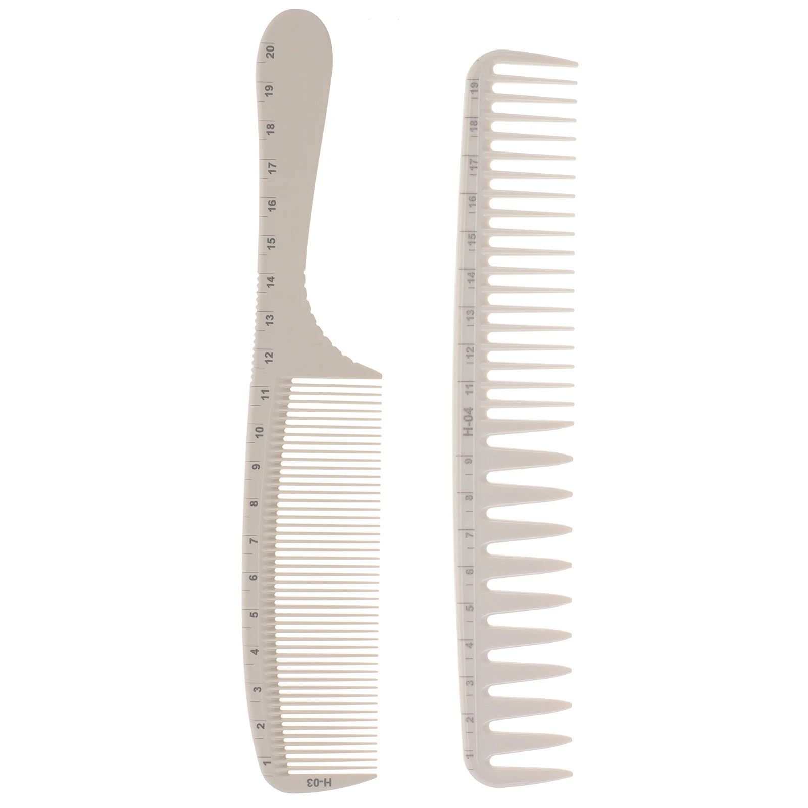 

2 Pcs Combs In Bulk Ruler Combs Braiding Hair Wide Fine Teeth Parting Flat Ironing Abs Barber Professional Travel