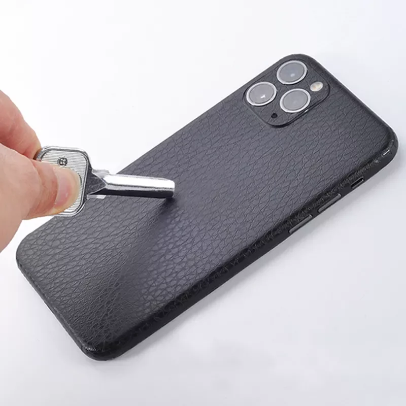 Фото Наклейки для Iphone 7 11 Pro 12 XS, защитная крышка экрана телефона, декоративные пленки, ультратонкие Кожаные чехлы, ледяная задняя часть, дерматогл... №3