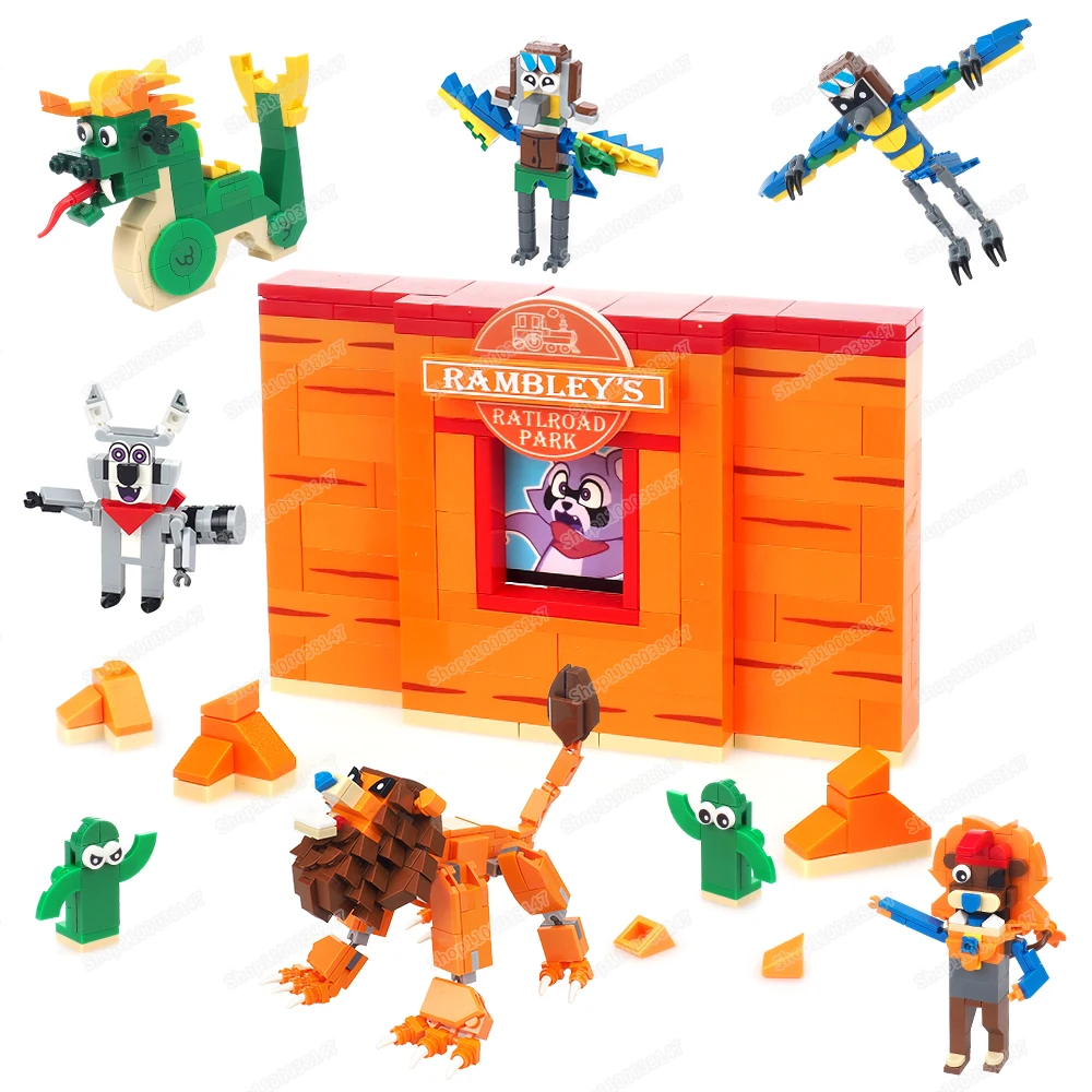 Талисман парк Индиго строительные блоки с животными фигурки эксперименты ужасы