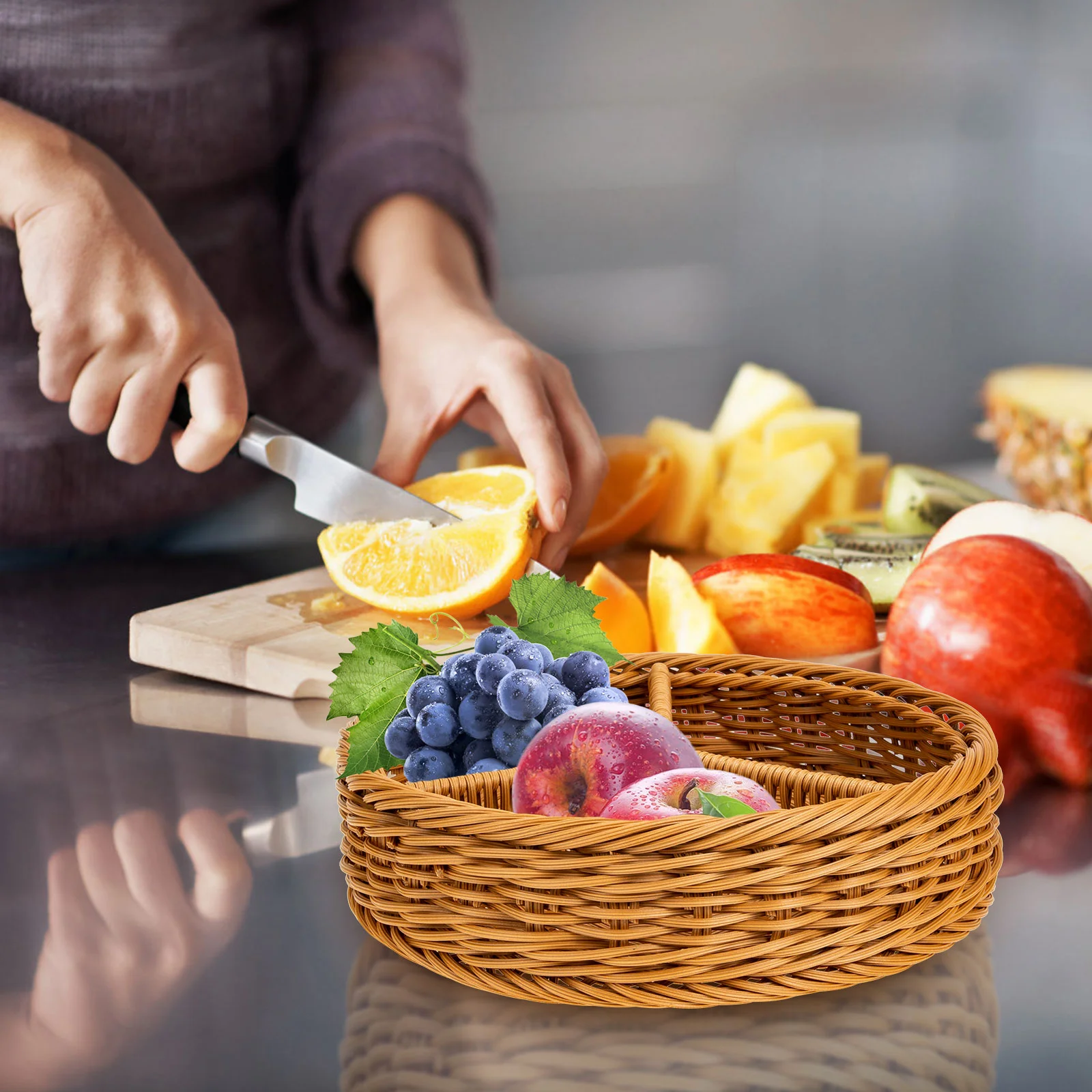 

Тарелка для хранения закусок, тарелка для имитации сушеных фруктов, домашняя корзина для закусок