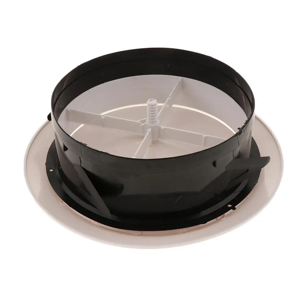 

1×White Round Adjustable Exhaust Vent for Car and Boat Fitting