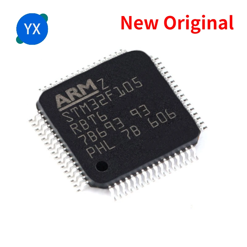 5PCS New Original Ic Chip STM32F105RBT6 STM32F105 MICROcontroller LQFP-64