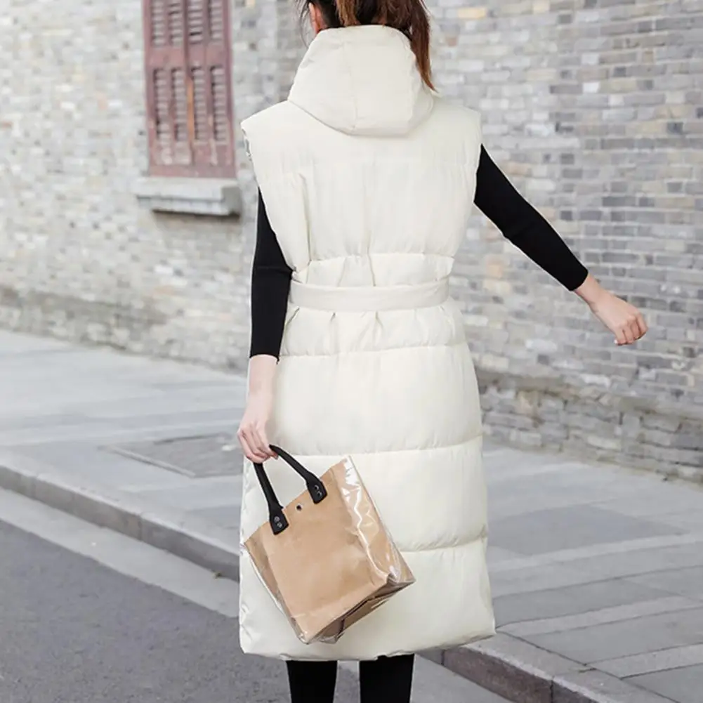 Осенне-зимний жилет с хлопковой подкладкой пальто женский длинный пуховой