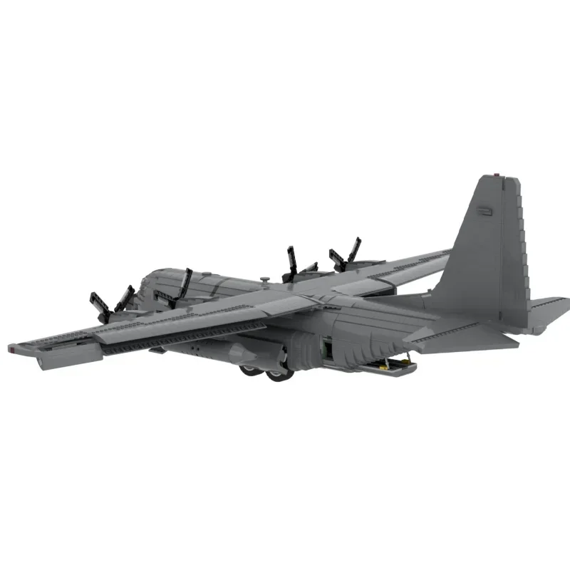 Строительные блоки Moc в стиле милитари масштаб 1:38 Skala Legacy C-130H Hercules модель