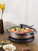 electric chafing dish multi functional electric food warmer electric frying pan large capacity electric caldron pan non stick