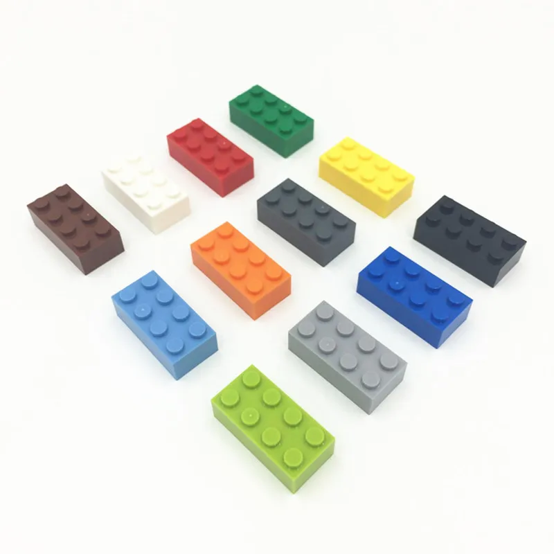 

Thick Figures Bricks 2x4 Dots DIY Building Blocks Educational Creative Size Compatible With Plastic Toys for Children