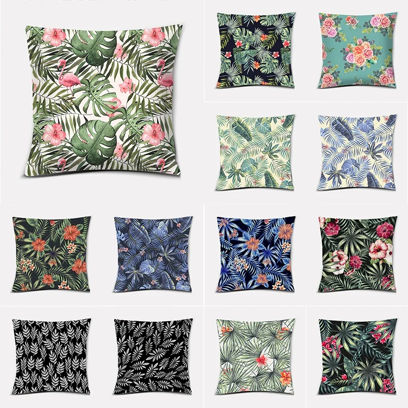 

Fresh flowers Series Pillow Gift Home Office Decoration Pillow Bedroom Sofa Car Cushion Cover funda de almohada
