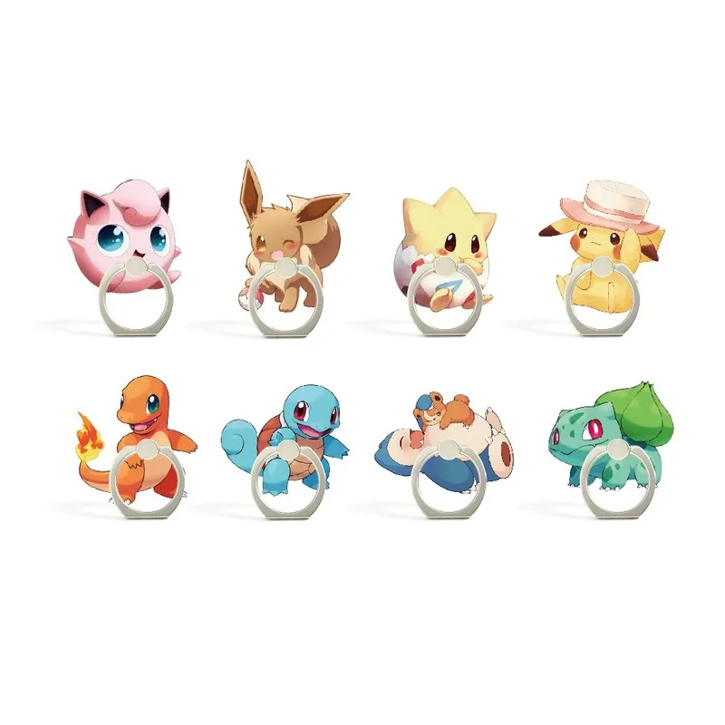 

Портативная подставка для кольца в виде покемона Пикачу, различные стили, подходящая аниме-фигурка, детские игрушки, подарки