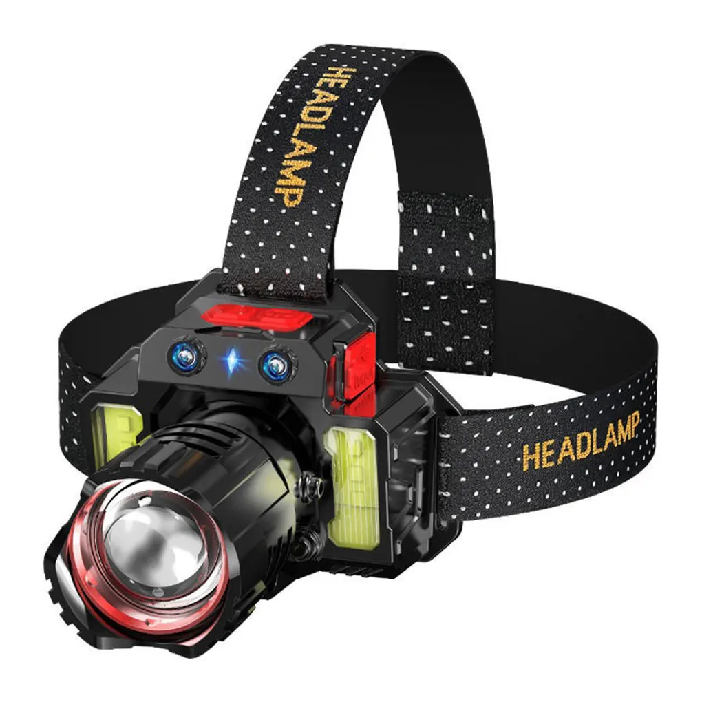 

Camping LED Camping Headlamp Powerful Fishing Cycling Waterproof Rechargeable USB Headlight Outdoor Lights Tools