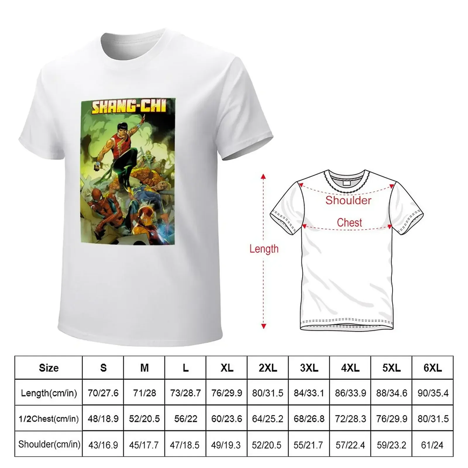 Мужская и женская футболка Shang Chi черная хлопковая Футболка с защитой от пота в