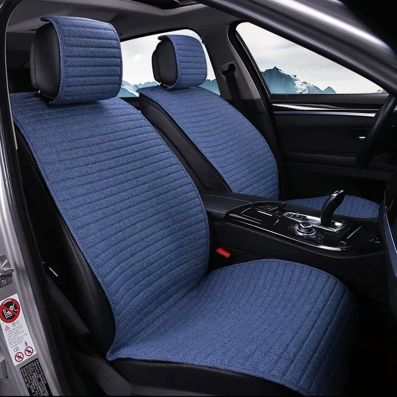 

piece O SHI CAR Seat Cushion Linen/Breathable Car Seat Cover Pad Fit Most auto,Truck,Inside Covers for cars Protect front seat