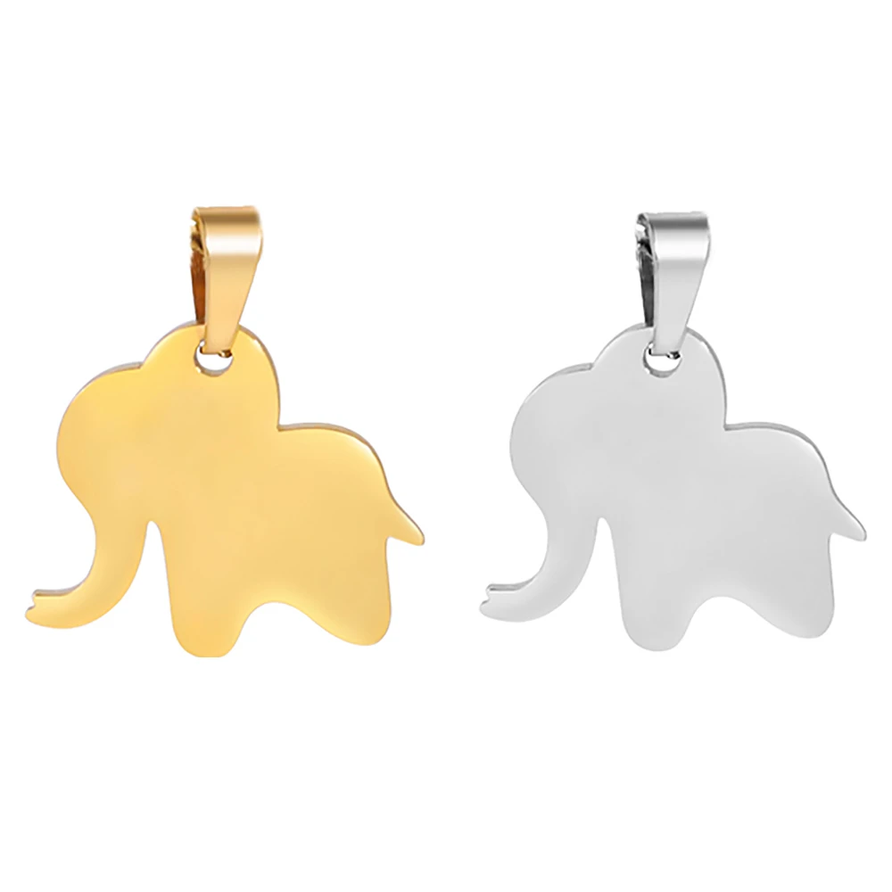 

5pcs/Lot Wholesale Little Elephant Charms For Necklace Bracelets Diy Jewelry Making Stainless Steel Animals Pendants Accessories