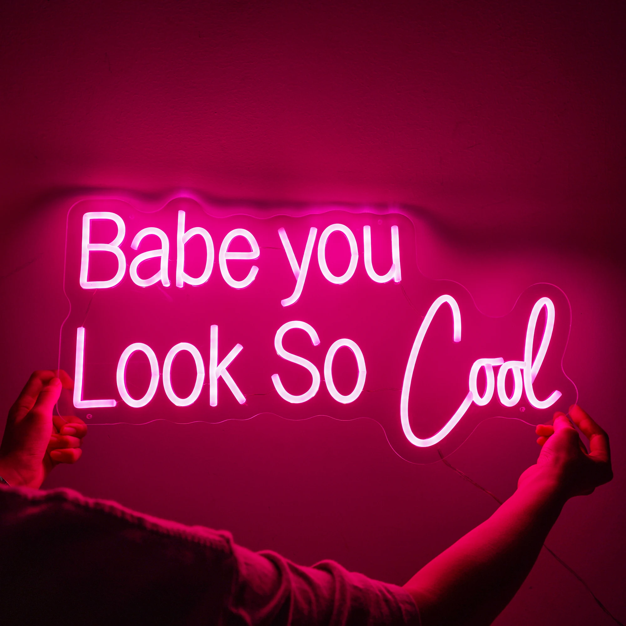 

Babe you look So Cool Neon Signs Neon Sign Home Decor Wall Decor Neon Sign Bedroom Personalized Gift Custom Logo Neon Sign