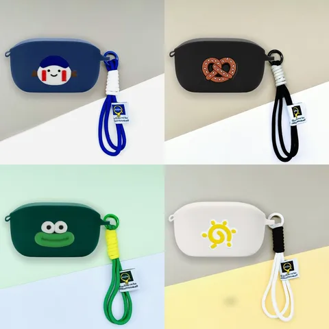 Для JBL Wave Buds Чехол Силиконовый Мягкий Чехол Милый Кот Суши Ремешок Подвеска JBL Wave Buds Противоударный Чехол Защитный Чехол